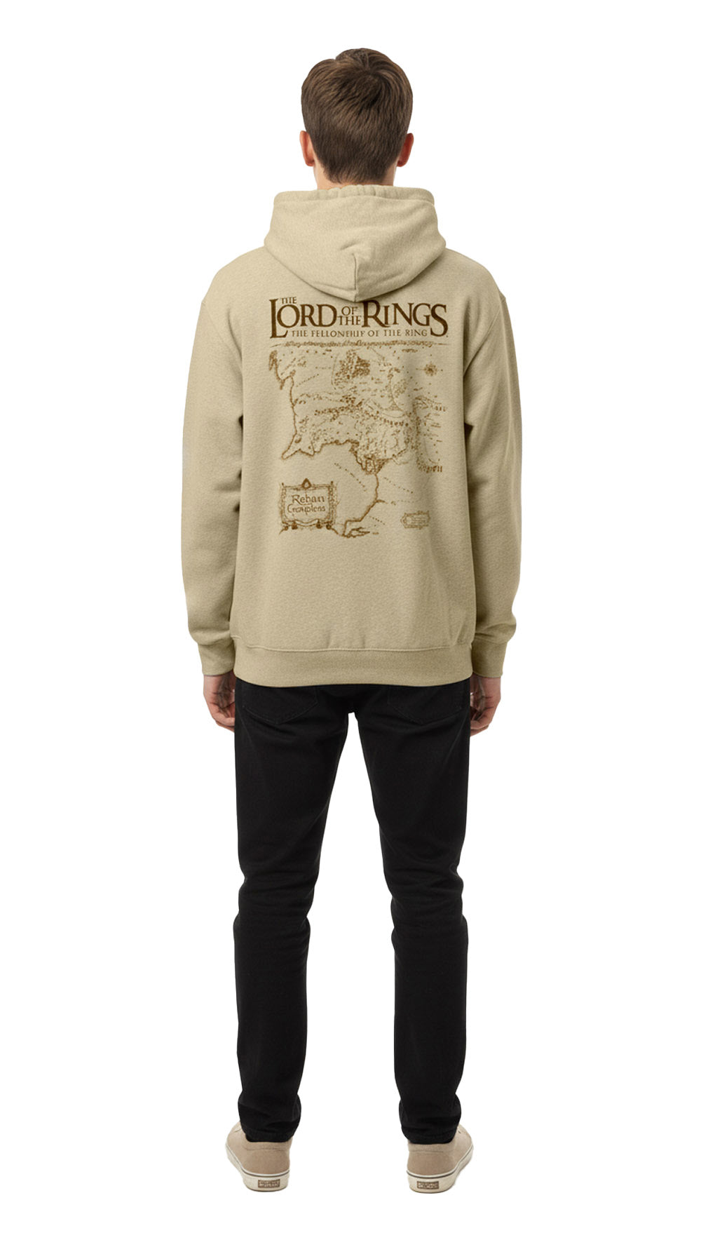 Der Herr Der Ringe Kapuzenpullover Middle Earth Map Hoodie