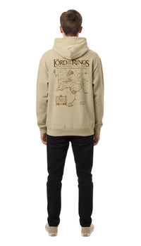 Der Herr Der Ringe Kapuzenpullover Middle Earth Map Hoodie
