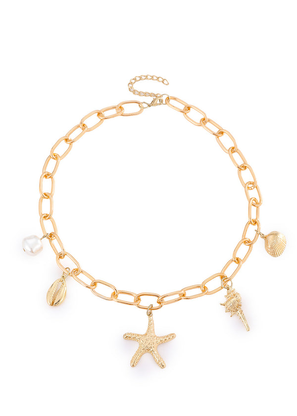Voodoo Vixen Halskette Nautical Starfish Shell