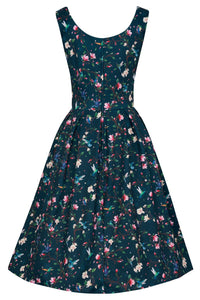 Dolly and Dotty Swing Kleid Amanda Navy Hummingbird