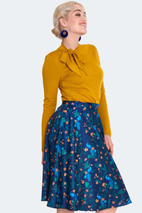 Voodoo Vixen Swing Rock Peacock Floral Print