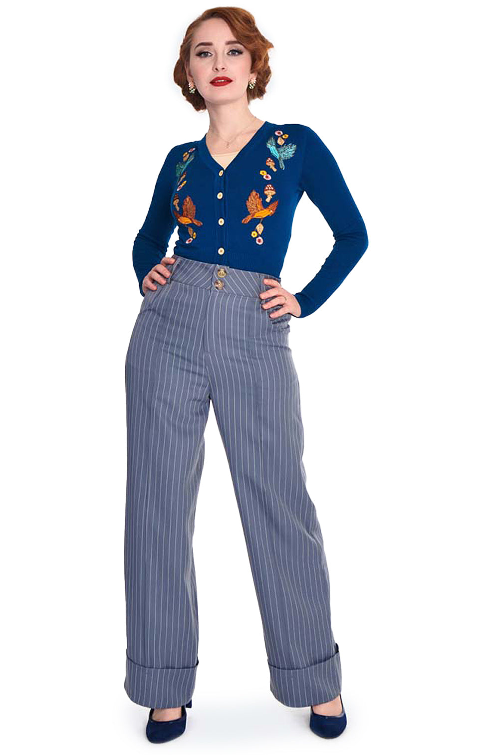 Voodoo Vixen Hose Retro Style Turn Up