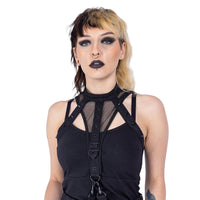 Poizen Industries Träger Top Rhea Schwarz