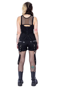 Poizen Industries Träger Top Rhea Schwarz
