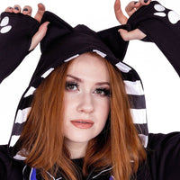 Cupcake Cult Kapuzenjacke Skeleton Cat Hood
