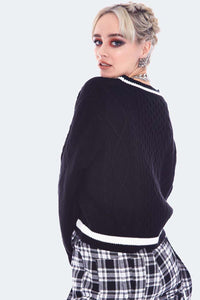 Jawbreaker Strickjacke Snake Infinity Symbol Cardigan