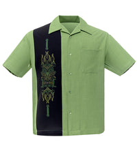 Steady Clothing Hemd Pinstripe Tiki Grün