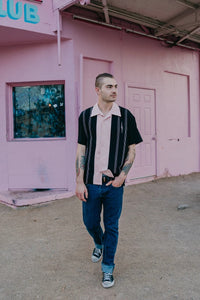 Steady Clothing Hemd The Harper Black Pink