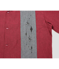 Steady Clothing Hemd Mid Century Marvel Burgunder