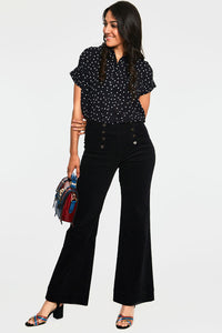 Voodoo Vixen Cordhose Blith Black