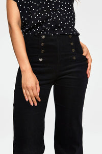 Voodoo Vixen Cordhose Blith Black