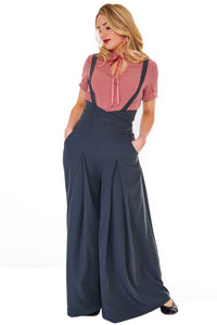 Voodoo Vixen Stoffhose Grey Wide Trousers