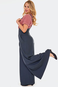 Voodoo Vixen Stoffhose Grey Wide Trousers