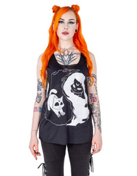 Cupcake Cult Tank Top Yin Yang Cats