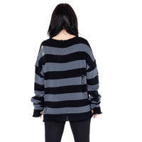Heartless Strickpullover Your Worst Nightmare Schwarz-Grau